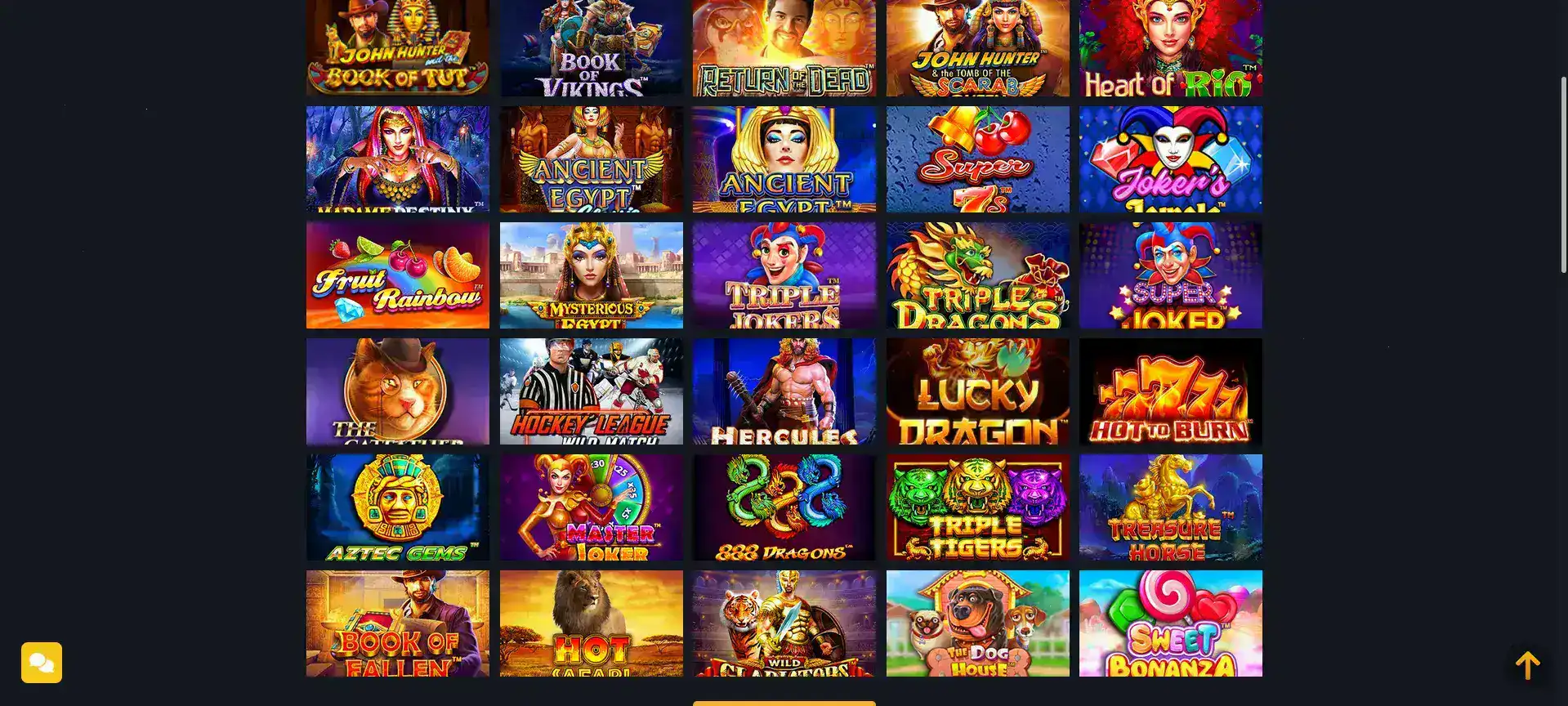 Игровой интерфейс Cat Casino на компьютере